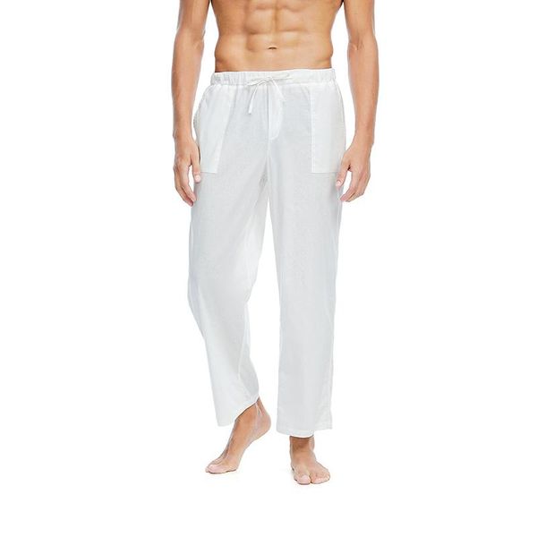 men's pants 2021 summer simple pant streetwear casual solid mid waist cotton linen long men harajuku loose lace-up straight mens, Black
men's pants 2021 summer simple pant streetwear casual solid mid waist cotton linen long men harajuku loose lace-up straight mens, Black