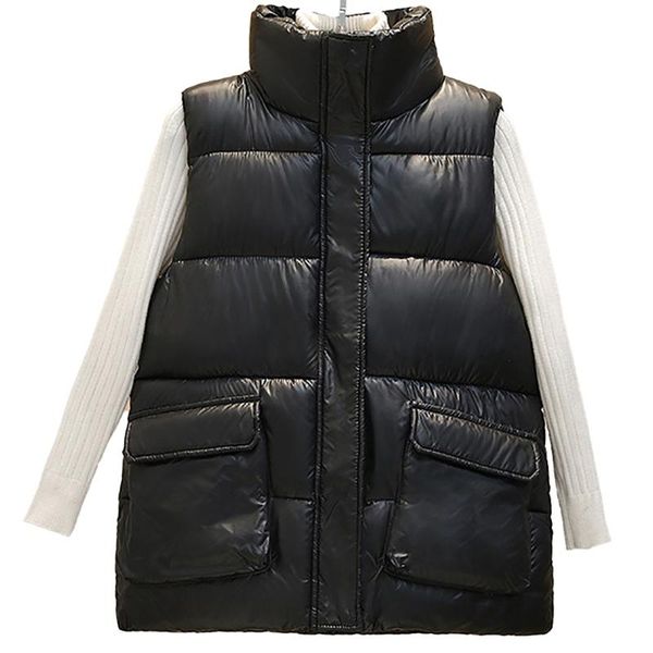 women's vests women pockets casual sleeveless short vest coat stand-up winter solid zip thermal jacket windproof warm waistcoat down, Black;white
women's vests women pockets casual sleeveless short vest coat stand-up winter solid zip thermal jacket windproof warm waistcoat down, Black;white