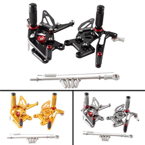 pedals 1pair motorcycle adjustable rear set footrests foot pegs assembly for speed triple 1050 2005 2006 2007 2008 2009 2010
pedals 1pair motorcycle adjustable rear set footrests foot pegs assembly for speed triple 1050 2005 2006 2007 2008 2009 2010