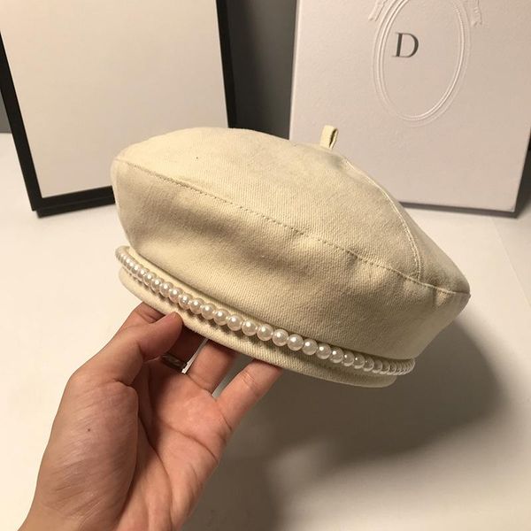 berets women pearl beret lady for elegant winter female cotton hats solid color vintage casual boina autumn girl cap, Blue;gray
berets women pearl beret lady for elegant winter female cotton hats solid color vintage casual boina autumn girl cap, Blue;gray