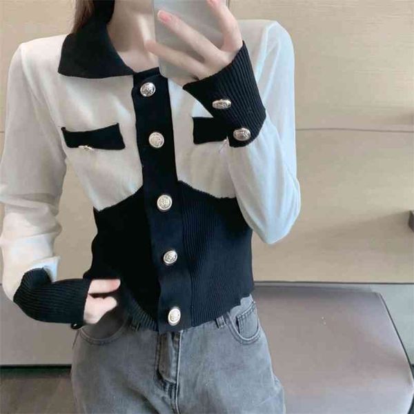 elegant women fashion turn down collar knitted cardigans single-breasted slim hit color sweater female spring 210519, White
elegant women fashion turn down collar knitted cardigans single-breasted slim hit color sweater female spring 210519, White