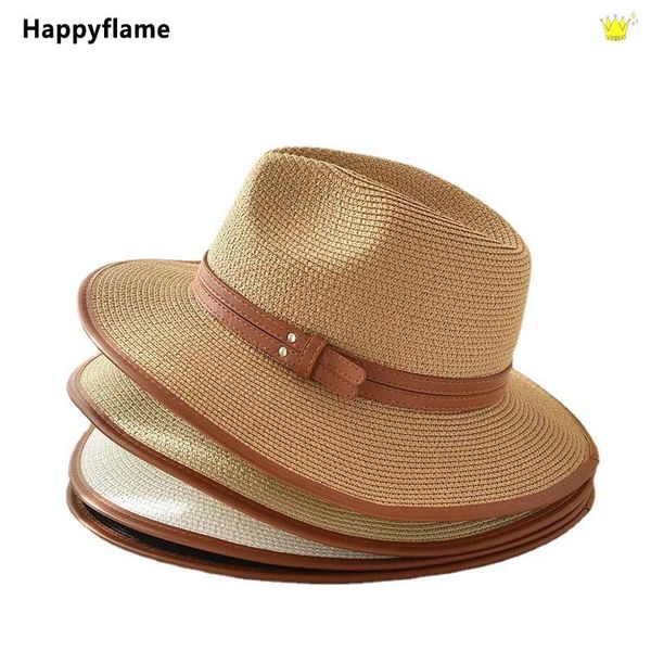 stingy brim hats summer straw hat for women beach travel shade jazz fashion belt panama wide sun protection chapeu feminino, Blue;gray
stingy brim hats summer straw hat for women beach travel shade jazz fashion belt panama wide sun protection chapeu feminino, Blue;gray