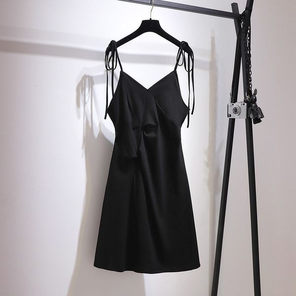 dresses fat mm french small black shows thin temperament, with suspender skirt, 2021 spring and summer new large dress, Black;gray
dresses fat mm french small black shows thin temperament, with suspender skirt, 2021 spring and summer new large dress, Black;gray