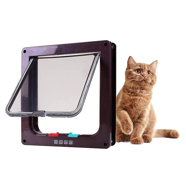 cat carriers,crates & houses 4 way locking pet flap door small dog security lock gate for puppy kitten
cat carriers,crates & houses 4 way locking pet flap door small dog security lock gate for puppy kitten