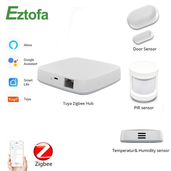 smart home control tuya zigbee gateway hub automation scene security alarm kit pir door&window temperature&humidity sensor life
smart home control tuya zigbee gateway hub automation scene security alarm kit pir door&window temperature&humidity sensor life