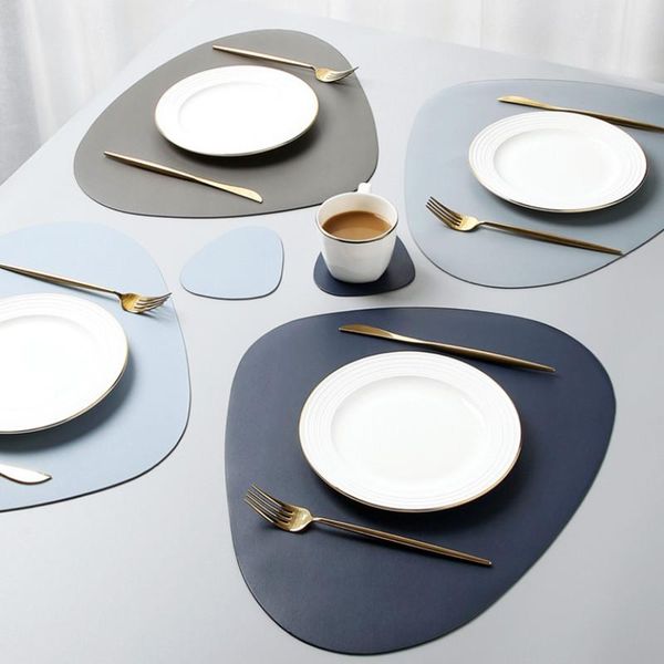 8 pcs place mat tableware pad placemats table heat insulation pu leather disc bowl dining non-slip kitch mats & pads
8 pcs place mat tableware pad placemats table heat insulation pu leather disc bowl dining non-slip kitch mats & pads