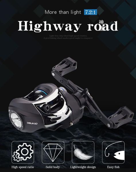 baitcasting reels deukio metal spool reel 8kg max drag 7.2:1 high speed gear ratio saltwater freshwater fishing wheel ree
baitcasting reels deukio metal spool reel 8kg max drag 7.2:1 high speed gear ratio saltwater freshwater fishing wheel ree