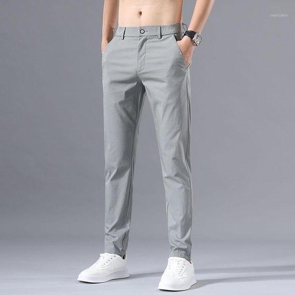summer ultra thin ice silk pants men's trend loose straight elastic waist casual slim, Black
summer ultra thin ice silk pants men's trend loose straight elastic waist casual slim, Black