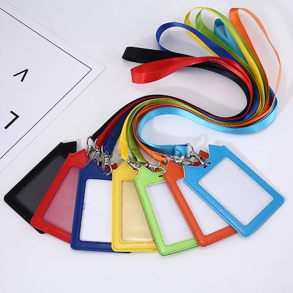 card holders multi-card pu set label rope id work student hanging lanyard for keys badge holder, Brown;gray
card holders multi-card pu set label rope id work student hanging lanyard for keys badge holder, Brown;gray