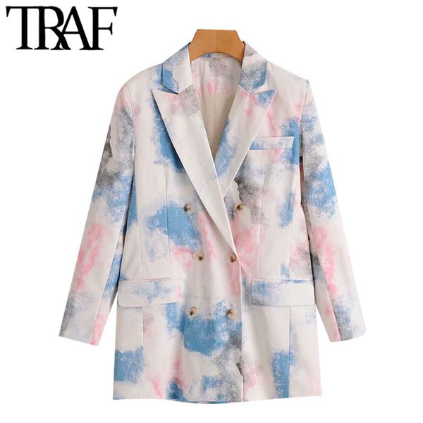 traf women fashion double breasted tie-dye blazers coat vintage long sleeve pockets female outerwear chic 210415, Black;brown
traf women fashion double breasted tie-dye blazers coat vintage long sleeve pockets female outerwear chic 210415, Black;brown