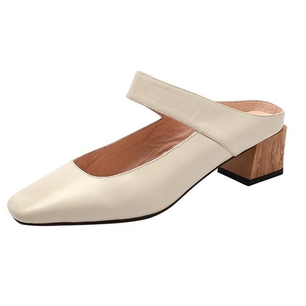 fashion women square toe slippers genuine leather 4cm med heels classic rome mules elegant prom dancing shoes woman, Black
fashion women square toe slippers genuine leather 4cm med heels classic rome mules elegant prom dancing shoes woman, Black