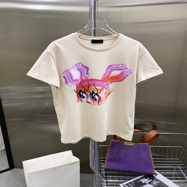 women's t-shirt high-quality european embroidery designer short sleeve women's trendy slim girl spring, summer, autumn and winter., White
women's t-shirt high-quality european embroidery designer short sleeve women's trendy slim girl spring, summer, autumn and winter., White
