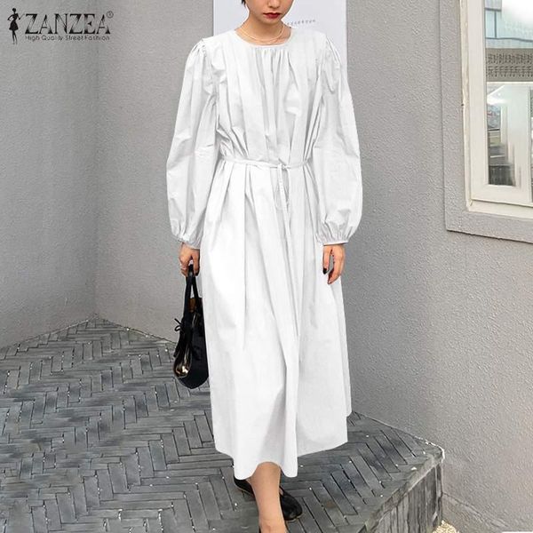 casual dresses zanzea 2021 elegant pleated midi dress women's spring sundress puff sleeve long vestidos female lace-up o neck robe 5xl, Black;gray
casual dresses zanzea 2021 elegant pleated midi dress women's spring sundress puff sleeve long vestidos female lace-up o neck robe 5xl, Black;gray