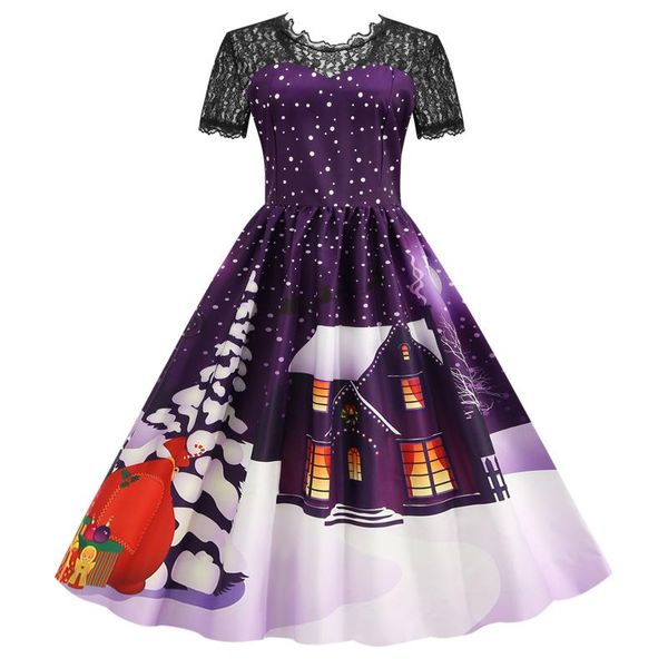 casual dresses santa claus print vintage women elegant christmas party dress robe femme 50s plus size v neck winter midi vestidos d5, Black;gray
casual dresses santa claus print vintage women elegant christmas party dress robe femme 50s plus size v neck winter midi vestidos d5, Black;gray