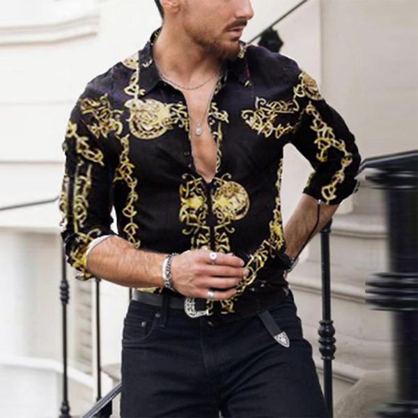 men's casual shirts men autumn long sleeve vintage pattern printing turn-down collar for male summer fashion cardigan streetwear, White;black
men's casual shirts men autumn long sleeve vintage pattern printing turn-down collar for male summer fashion cardigan streetwear, White;black