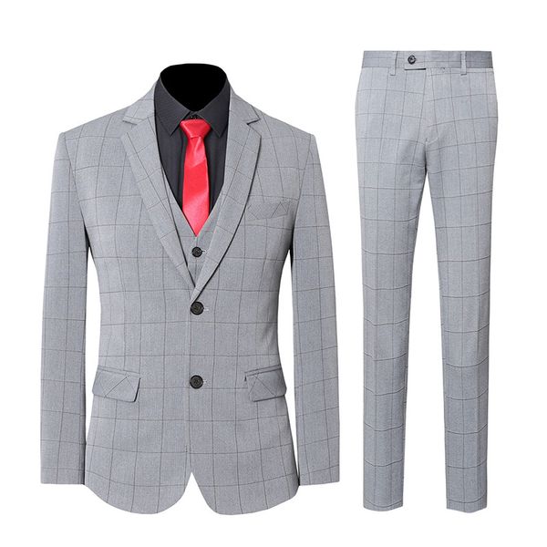 men tuxedos cross-border large size suit male korean version of self-cultivation business professional formal wear three-piece (jacket+coat+, Black;gray
men tuxedos cross-border large size suit male korean version of self-cultivation business professional formal wear three-piece (jacket+coat+, Black;gray
