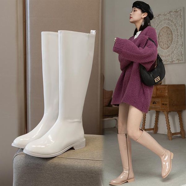 boots women solid genuine leather knee high night club shoes woman low square heels female silm long riding, Black
boots women solid genuine leather knee high night club shoes woman low square heels female silm long riding, Black