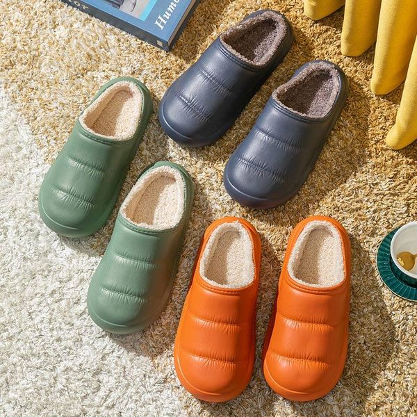 slippers women winter comfortable concise slip on female couple shoes warm plush eva waterproof indoor ladies cotton, Black
slippers women winter comfortable concise slip on female couple shoes warm plush eva waterproof indoor ladies cotton, Black