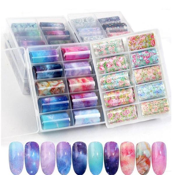 1box 10rolls holographic nail foil set 2.5*100cm flower sticker on nails adhesive- tips gel diy art transfer 10style1, Black
1box 10rolls holographic nail foil set 2.5*100cm flower sticker on nails adhesive- tips gel diy art transfer 10style1, Black