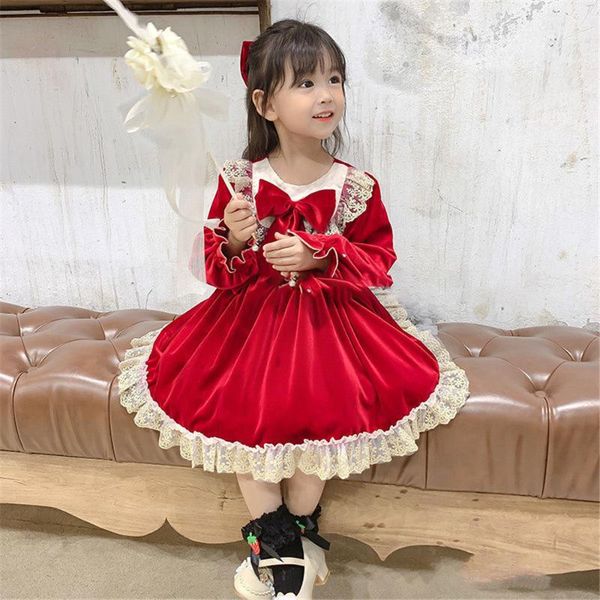 girl's dresses baby girl christmas dress princess puffy velvet spring autumn long sleeve red kids toddler princessbow lace vestidos, Red;yellow
girl's dresses baby girl christmas dress princess puffy velvet spring autumn long sleeve red kids toddler princessbow lace vestidos, Red;yellow