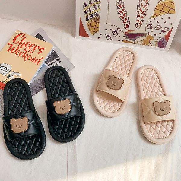 luxury slippers net red cartoon bear home indoor sandals summer diamond lattice slippers female student flip flops, Black
luxury slippers net red cartoon bear home indoor sandals summer diamond lattice slippers female student flip flops, Black
