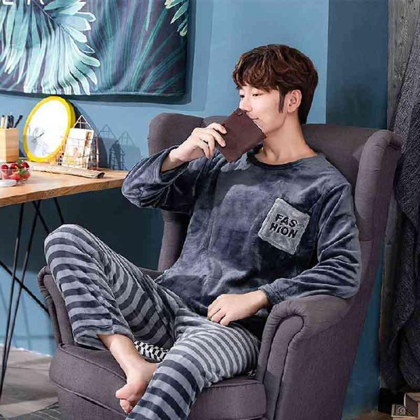 men's sleepwear winter men pajamas flannel fleece home wear cartoon warm underwear slim, Black;brown
men's sleepwear winter men pajamas flannel fleece home wear cartoon warm underwear slim, Black;brown