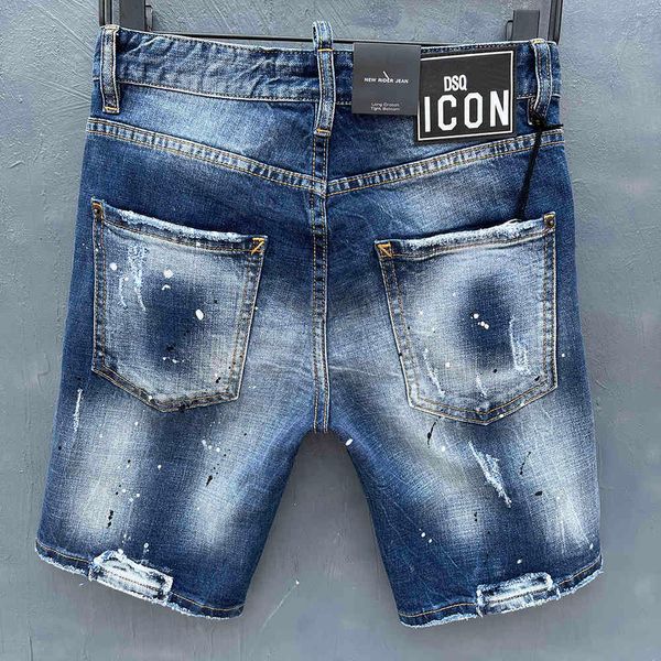 men's jeans men mens luxury designerjeans ny ripped cool guy causal hole denim fashion brand fit washed pant 5 8v91, Blue
