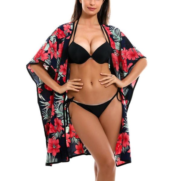 summer flower print beach dress women swimsuit cover up kimono chiffon swimwear cardigan loose bikini ups 2021 women's, White;black
summer flower print beach dress women swimsuit cover up kimono chiffon swimwear cardigan loose bikini ups 2021 women's, White;black