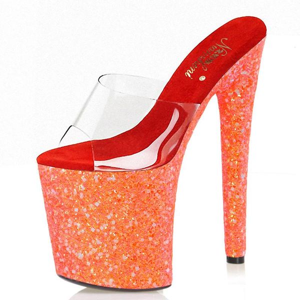 sandals mclubgirl 20cm orange sequin female summer nightclub pole dance high heels model catwalk platform shoes lyp, Black
sandals mclubgirl 20cm orange sequin female summer nightclub pole dance high heels model catwalk platform shoes lyp, Black