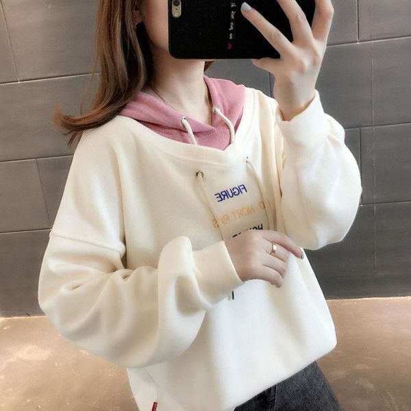 women's hoodies & sweatshirts velvet vests coat loose winter sweethearts outfit sweatshirt women harajuku, Black
women's hoodies & sweatshirts velvet vests coat loose winter sweethearts outfit sweatshirt women harajuku, Black
