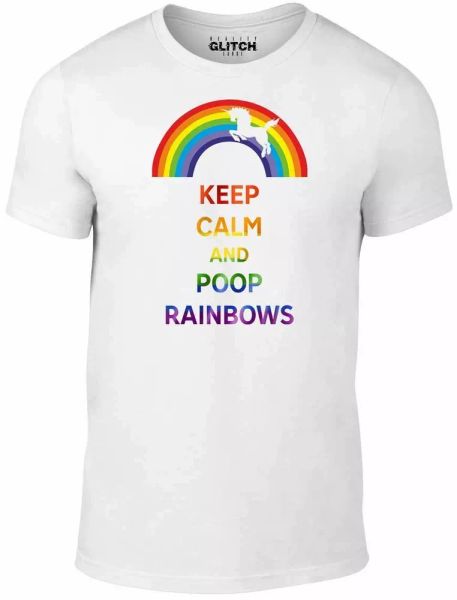 keep calm poop rainbows t-shirt - funny t shirt unicorn fashion rainbow animal, White;black
keep calm poop rainbows t-shirt - funny t shirt unicorn fashion rainbow animal, White;black