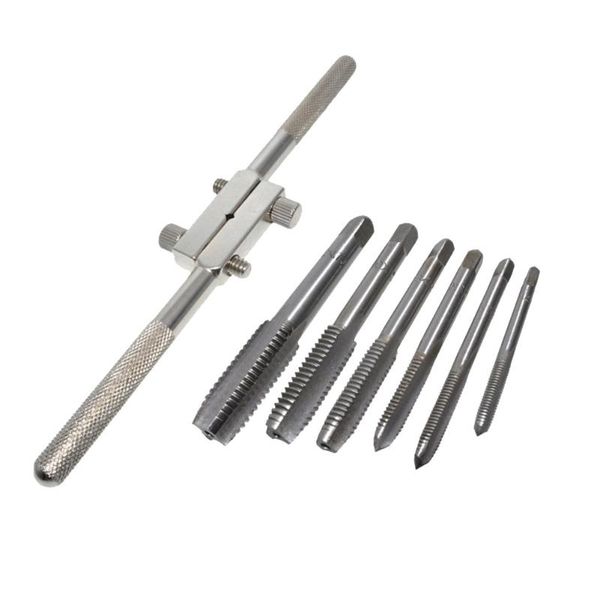 7pcs diy rustproof practical multifunctional thread tap set metric plug -m12 anti slip hand tools drill bit with wrench screw
7pcs diy rustproof practical multifunctional thread tap set metric plug -m12 anti slip hand tools drill bit with wrench screw