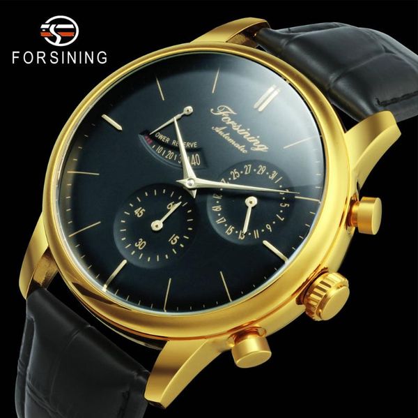 wristwatches forsining business automatic watch men mechanical watches calendar genuine leather strap power reserve wristwatch, Slivery;brown
wristwatches forsining business automatic watch men mechanical watches calendar genuine leather strap power reserve wristwatch, Slivery;brown