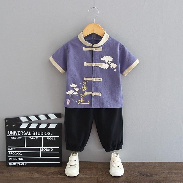 clothing sets children's short-sleeved summer boy chinese style two-piece fashion casual sportswear toddler party set, White
clothing sets children's short-sleeved summer boy chinese style two-piece fashion casual sportswear toddler party set, White