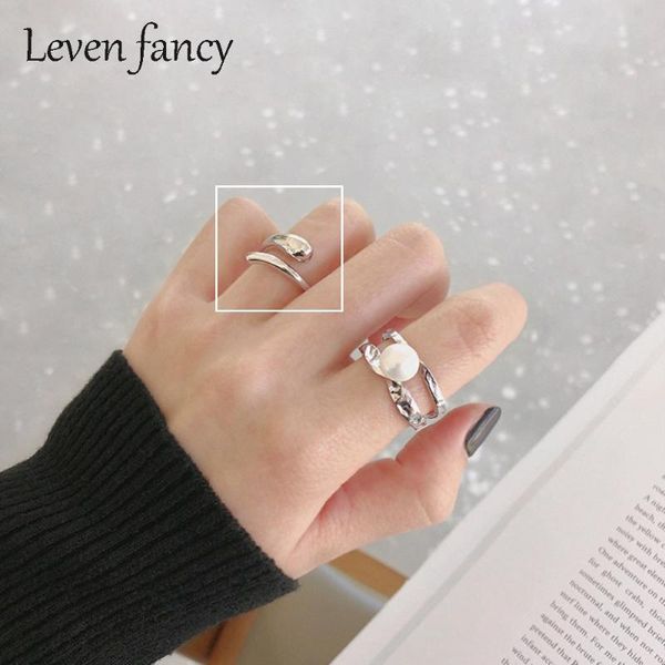cluster rings leven fancy 925 sterling silver minimalist glossy water drop open ring for girls students prom jewelry gift women, Golden;silver
cluster rings leven fancy 925 sterling silver minimalist glossy water drop open ring for girls students prom jewelry gift women, Golden;silver