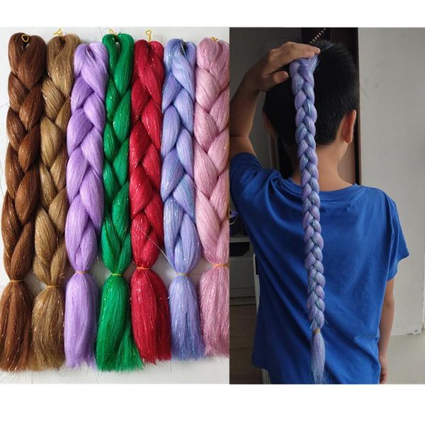 human ponytails hywamply 24" synthetic glitter jumbo braid hair extension african braiding attachment for women or kids sparkling broca, Black
human ponytails hywamply 24" synthetic glitter jumbo braid hair extension african braiding attachment for women or kids sparkling broca, Black