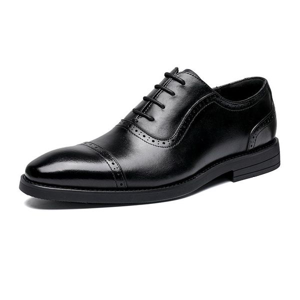 dress shoes men formal male oxfords genuine leather wedding party lace up work footwear autumn spring 2021 brown color, Black
dress shoes men formal male oxfords genuine leather wedding party lace up work footwear autumn spring 2021 brown color, Black