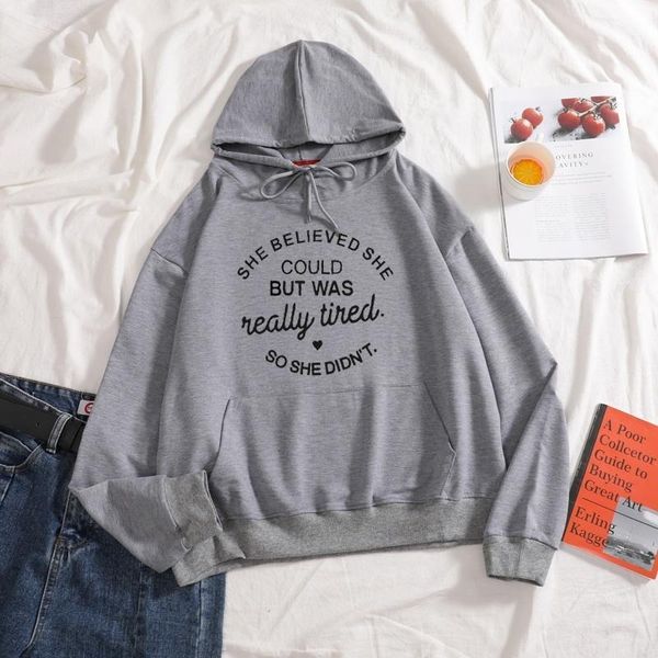 women's hoodies & sweatshirts 2021 she believed could but was letter cotton long sleeve casual plus size winter, Black
women's hoodies & sweatshirts 2021 she believed could but was letter cotton long sleeve casual plus size winter, Black