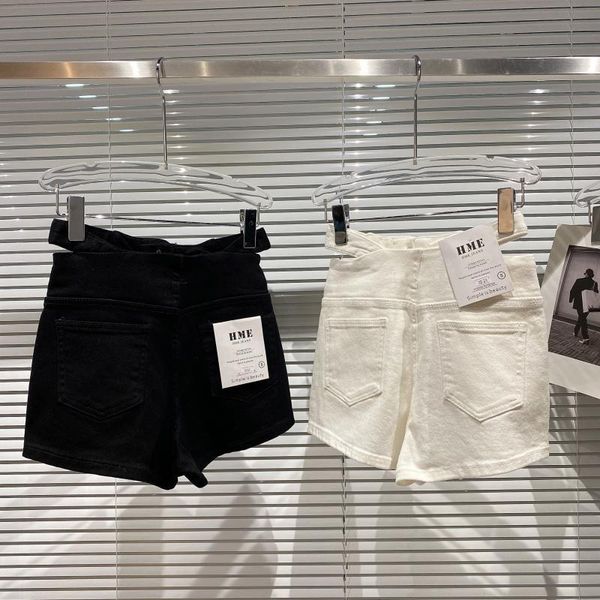 women's shorts hollow waist denim women 2021 autumn basic style elastic slim fit three-part, White;black
women's shorts hollow waist denim women 2021 autumn basic style elastic slim fit three-part, White;black