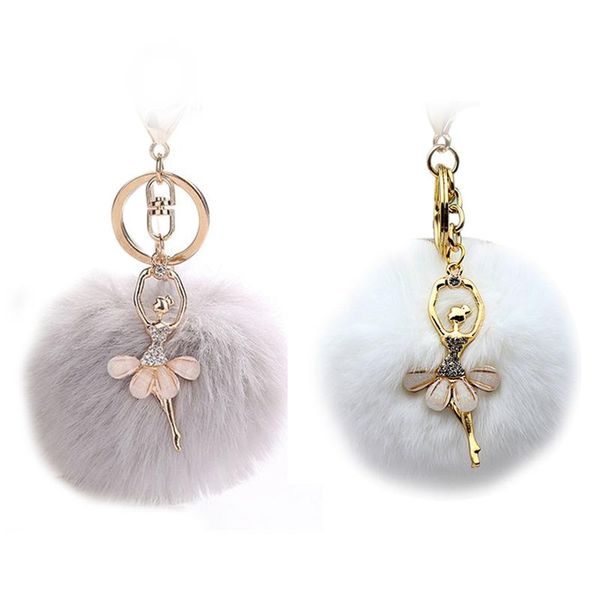 keychains 2 pcs plush fluffy keychain key buckle car handbag pendant ballet dancing girl keyring, gray & white, Silver
keychains 2 pcs plush fluffy keychain key buckle car handbag pendant ballet dancing girl keyring, gray & white, Silver