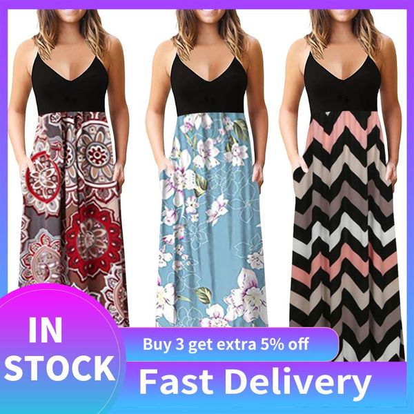 casual dresses floral printed strap dress women sleeveless print v-neck maxi dress summer party cami with pockets sundress femme, Black;gray
casual dresses floral printed strap dress women sleeveless print v-neck maxi dress summer party cami with pockets sundress femme, Black;gray