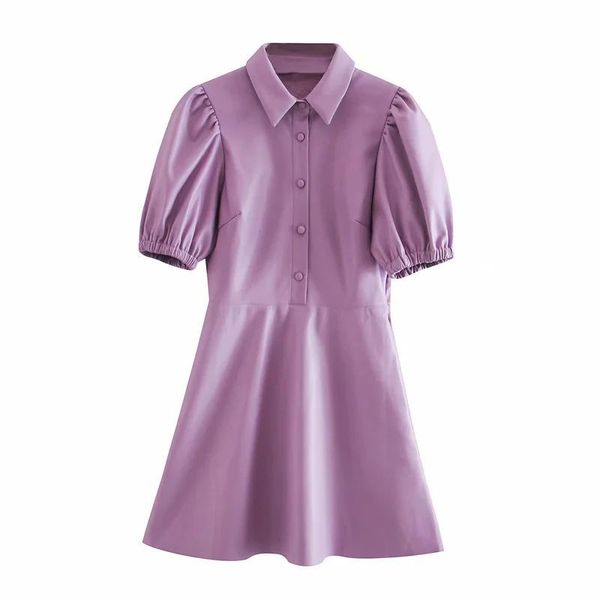 women dress faux leather collared short puff sleeves mini casual fashion female vestidos femme robe 210420, Black;gray
women dress faux leather collared short puff sleeves mini casual fashion female vestidos femme robe 210420, Black;gray
