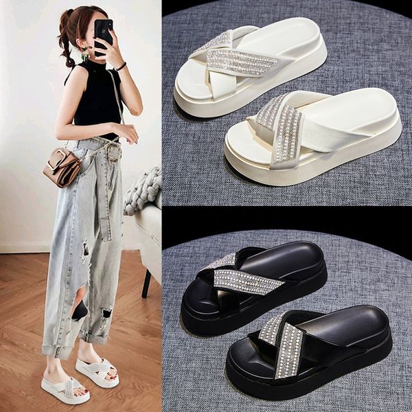 luxury slippers women's 2021 summer thick bottom versatile sandal wear fashionable beach casual sports cool sho, Black
luxury slippers women's 2021 summer thick bottom versatile sandal wear fashionable beach casual sports cool sho, Black