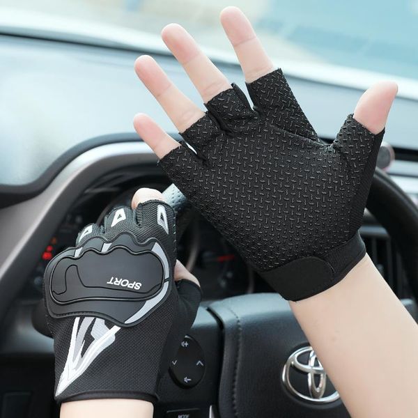 male spring and summer thin sunscreen skidproof fall motorcycle half finger delivery cycling gloves, Black
male spring and summer thin sunscreen skidproof fall motorcycle half finger delivery cycling gloves, Black