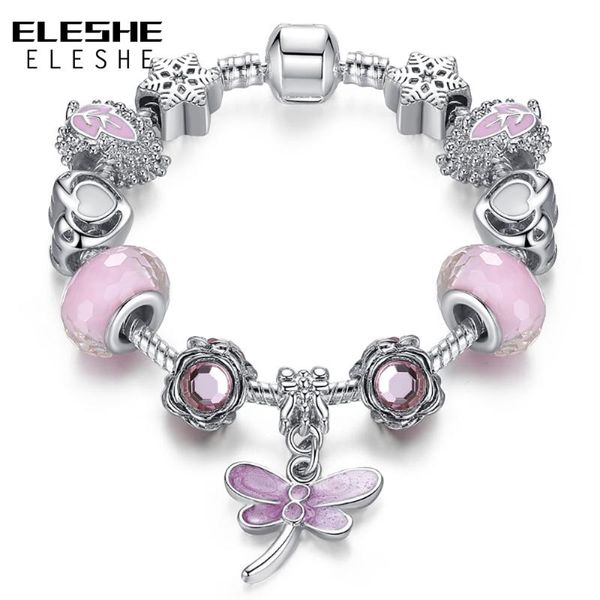 charm bracelets eleshe pink glass butterfly for women silver color beads lovely brand bracelets&bangles jewelry clearance sale, Golden;silver
charm bracelets eleshe pink glass butterfly for women silver color beads lovely brand bracelets&bangles jewelry clearance sale, Golden;silver
