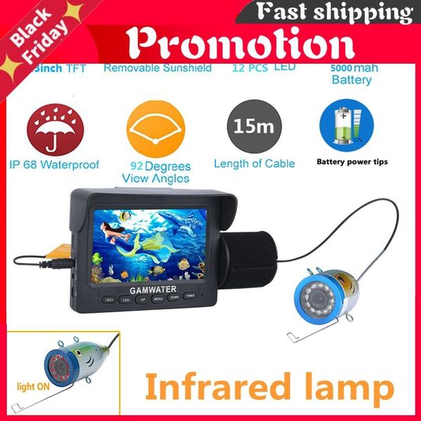 fish finder 4.3" inch 1000tvl underwater fishing video camera kit 12 pcs ir lights lake under water cam
fish finder 4.3" inch 1000tvl underwater fishing video camera kit 12 pcs ir lights lake under water cam