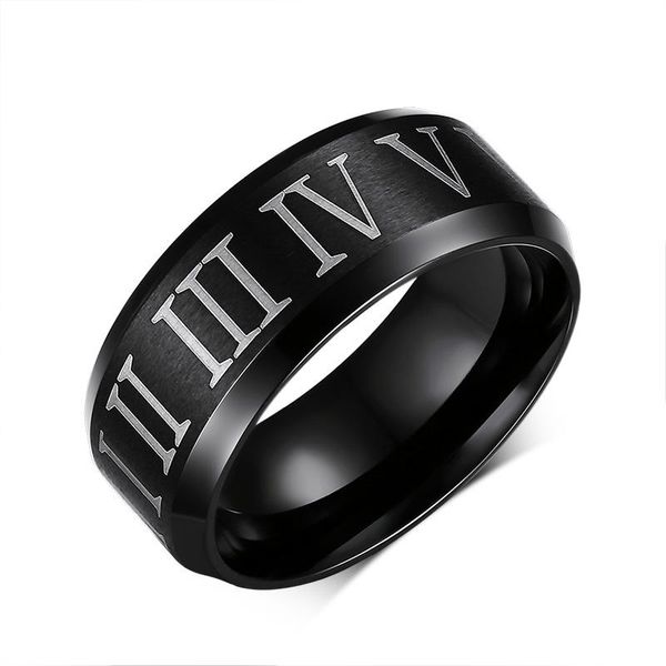 cluster rings mens roman numeral ring in black stainless steel 8mm men gifs bague homme anillo hombre anello uomo bijou, Golden;silver
cluster rings mens roman numeral ring in black stainless steel 8mm men gifs bague homme anillo hombre anello uomo bijou, Golden;silver