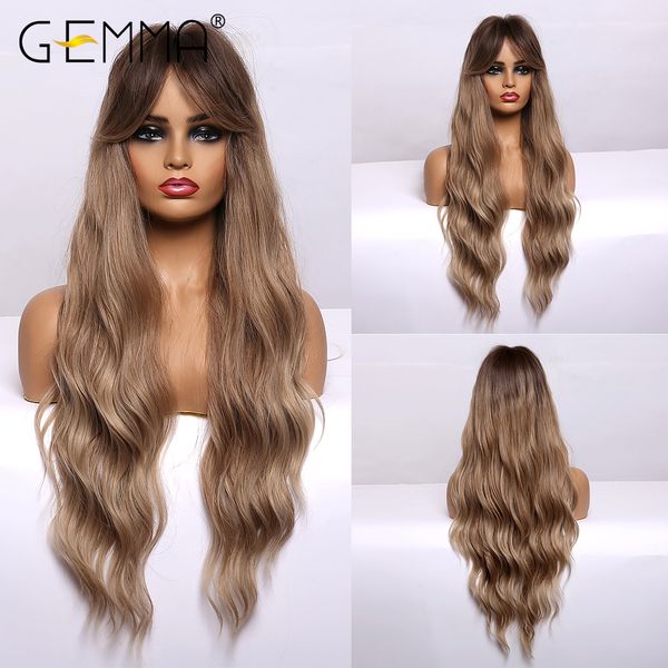 ombre black brown gray ash long wavy synthetic wigs with bangs natural cosplay daily heat resistant hair for black women
ombre black brown gray ash long wavy synthetic wigs with bangs natural cosplay daily heat resistant hair for black women