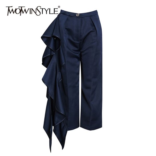 patchwork ruffle casual wide leg pants for women high waist loose trousers female summer fashion clothing 210521, Black;white
patchwork ruffle casual wide leg pants for women high waist loose trousers female summer fashion clothing 210521, Black;white