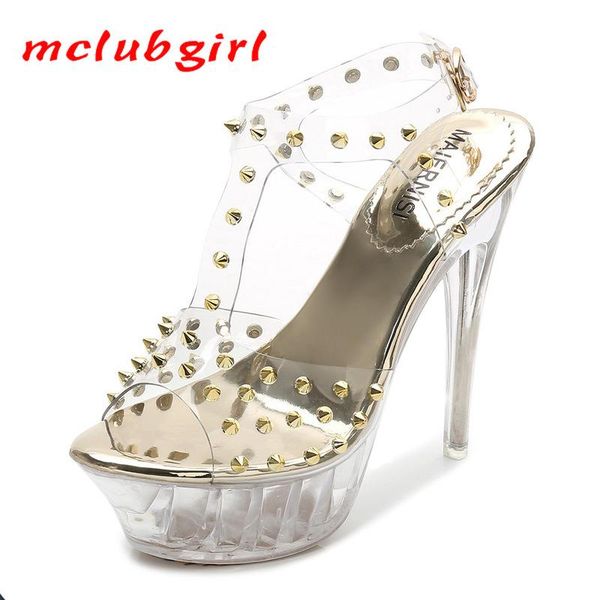 dress shoes mclubgirl transparent crystal rivets waterproof platform high heels large size nightclub sandals women's nightclubs wz, Black
dress shoes mclubgirl transparent crystal rivets waterproof platform high heels large size nightclub sandals women's nightclubs wz, Black